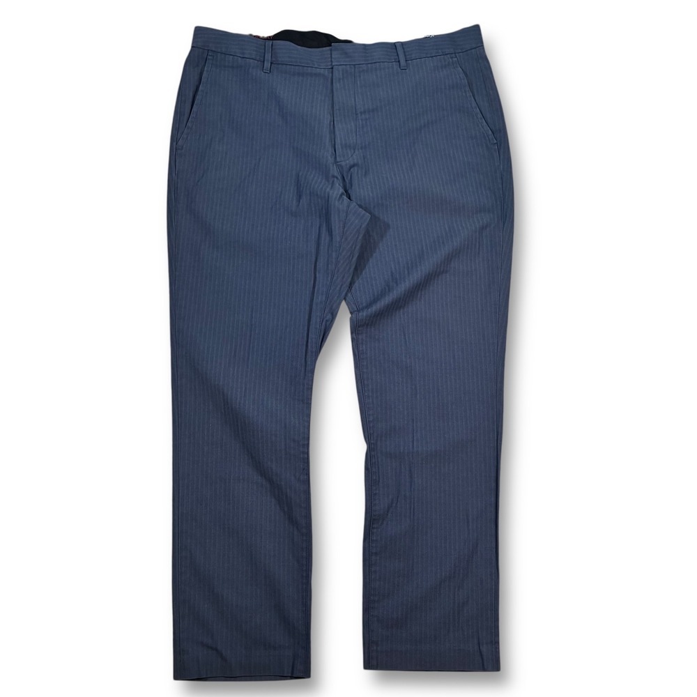 BONOBOS Weekday Warrior Slim Fit Pinstripe Dress Pants‎ Men's 38x30 Blue